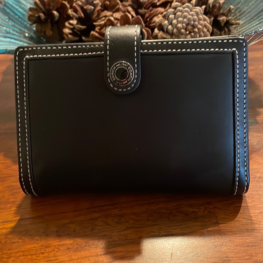 Coach Black Leather Wallet